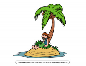 Pirate-on-Island-Clip-Art